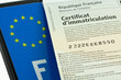 plaque, certificat, immatriculation plaque, certificat, immatriculation