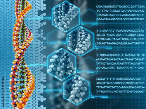 Illustration: DNA background 2 DNA background 2