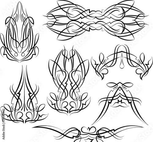 Vector: design pinstrips design pinstrips