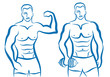 sporty man, vector