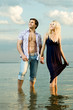 couple on river