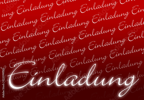 Illustration: Einladungskarte - Rot weiß Einladungskarte - Rot weiß