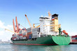 Green container ship