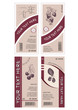 Four labels, stylish vector design