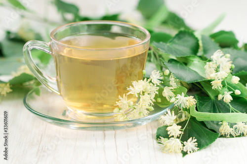 Photo: Cup of linden tea Cup of linden tea
