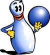 Hand-drawn Vector illustration of an Bowling Pin Hand-drawn Vector illustration of an Bowling Pin