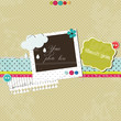 Bright scrap template Bright scrap template