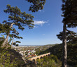 Mödling with famous aqueduct and the Wiener becken