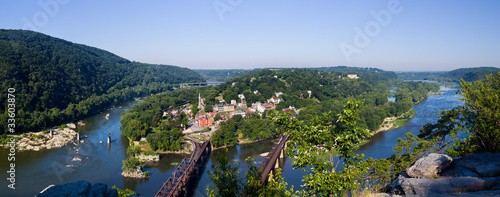 Photo: Panorama over Harpers Ferry from Maryland Heights Panorama over Harpers Ferry from Maryland Heights