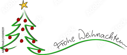 Illustration: Frohe Weihnachten Karte Frohe Weihnachten Karte