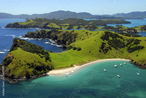 Photo: Aerial of Waewaetorea Passage, Bay of Islands, New Zealand Aerial of Waewaetorea Passage, Bay of Islands, New Zealand