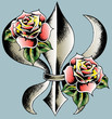 glory emblem with rose