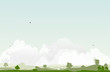 country landscape with trees