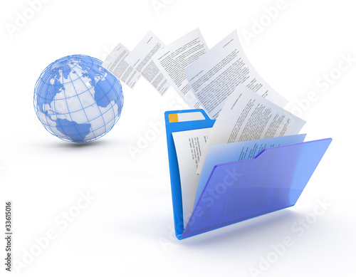 Illustration: Transfer of documents. Transfer of documents.