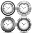 Collection of chrome office clocks