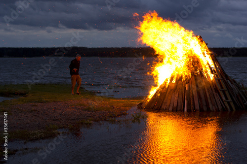 Photo: Nordic Midsummer Party bonfire Nordic Midsummer Party bonfire