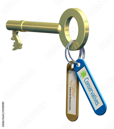 Illustration: The coalition keys to Great Britain The coalition keys to Great Britain