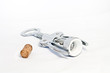 Corkscrew and cork