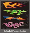 Vettoriale: Colorful Flames Vector Series Colorful Flames Vector Series