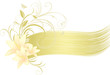 Lilies with floral ornament