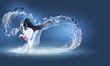 Street dancer in a white shirt