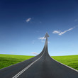 highway road going up