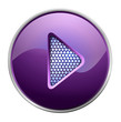Illustration: Shiny purple play button Shiny purple play button