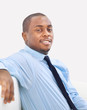 Portrait of a happy young African American business