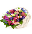Flowers in basket Flowers in basket