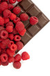 raspberries with chocolate raspberries with chocolate