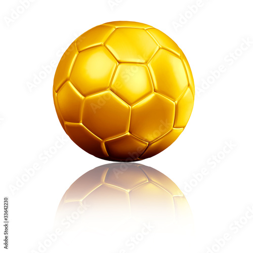 Illustration: soccer football with reflection soccer football with reflection