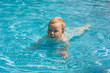 child in a swimming pool