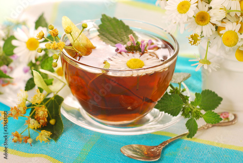 Photo: glass of herbal tea glass of herbal tea