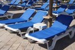 Foto: blaue Liegen blaue Liegen