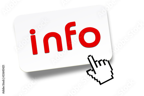 Illustration: info sign 3d info sign 3d