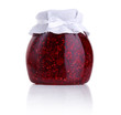 Raspberry jam isolated on white Raspberry jam isolated on white