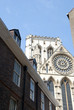 York Minster Rose Window from an alleyway near the Cathedral