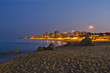 Fotografia nocturna de la playa de Platja d'Aro