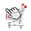 Internet shopping. Clipping path included.