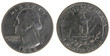 Old Worn US Quarter