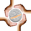 Hands surrounding - Management Hands surrounding - Management