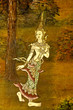 Art thai painting on wall in temple Art thai painting on wall in temple