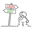 Vector: figur vor diät figur vor diät