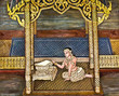 Art thai painting on wall in temple Art thai painting on wall in temple