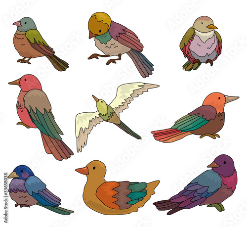 Vector: cartoon bird icon. cartoon bird icon.