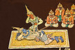 Art thai painting on wall in temple Art thai painting on wall in temple