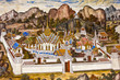 Art thai painting on wall in temple Art thai painting on wall in temple