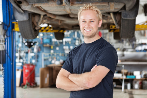 Photo: Portrait of Smiling Mechanic Portrait of Smiling Mechanic