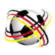 Fussball mit Flagge
