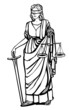 Femida - a goddess of justice